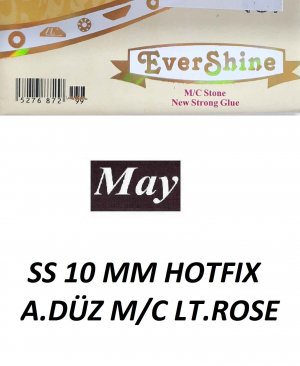 SS 10 MM HOTFIX ALTI DÜZ M/C LT.ROSE