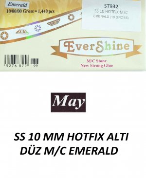 SS 10 MM HOTFIX ALTI DÜZ M/C EMERALD