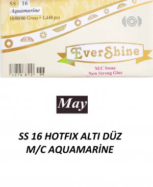 SS 16 HOTFIX ALTI DÜZ M/C AQUAMARİNE