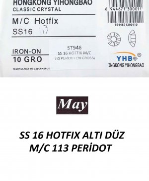 SS 16 HOTFIX ALTI DÜZ M/C 113 PERİDOT