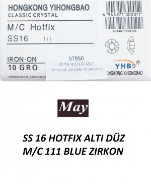 SS 16 HOTFIX ALTI DÜZ M/C 111 BLUE ZIRKON