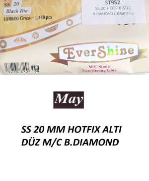 SS 20 MM HOTFIX ALTI DÜZ M/C B.DIAMOND