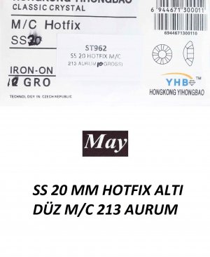 SS 20 MM HOTFIX ALTI DÜZ M/C 213 AURUM