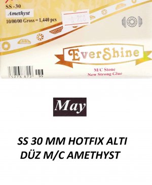 SS 30 MM HOTFIX ALTI DÜZ M/C AMETHYST