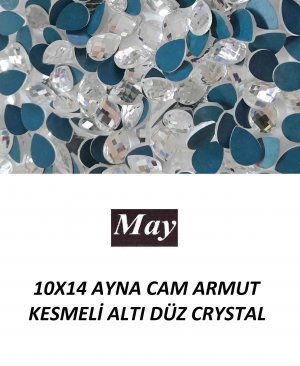 10X14 AYNA CAM ARMUT KESMELİ ALTI DÜZ CRYSTAL