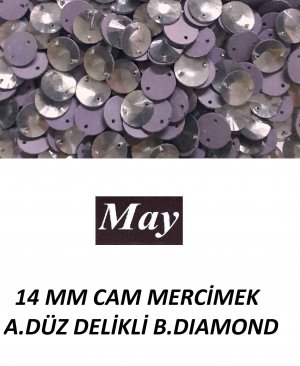 14 MM CAM MERCİMEK ALTI DÜZ DELİKLİ B.DİAMOND