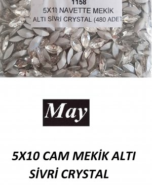 05X10 NAVETTE MEKİK ALTI SİVRİ CRYSTAL