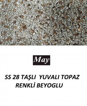 SS 28 TAŞLI  YUVALI TOPAZ RENKLİ BEYOGLU 