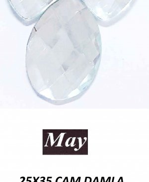 25X35 CAM DAMLA KESMELİ ALTI DÜZ CRYSTAL