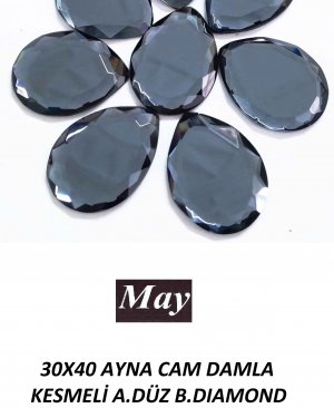 30X40 AYNA CAM DAMLA KESMELİ ALTI DÜZ B.DIAMOND