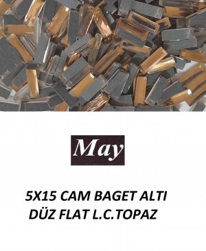 5X15 CAM BAGET ALTI DÜZ FLAT L.C.TOPAZ