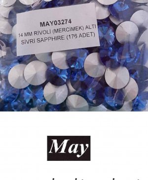 14 MM RİVOLİ (MERCİMEK) ALTI SİVRİ SAPPHIRE