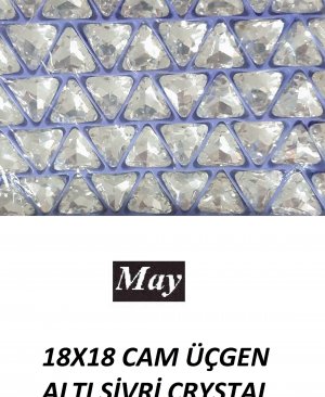 18X18 CAM ÜÇGEN ALTI SİVRİ CRYSTAL