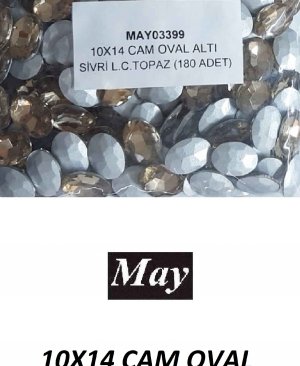 10X14 CAM OVAL ALTI SİVRİ L.C.TOPAZ