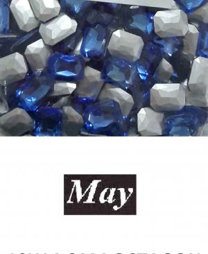 10X14 CAM OCTAGON ALTI SİVRİ SAPPHIRE