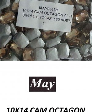 10X14 CAM OCTAGON ALTI SİVRİ L.C.TOPAZ