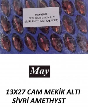 13X27 CAM MEKİK ALTI SİVRİ AMETHYST