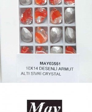 10X14 DESENLİ ARMUT ALTI SİVRİ SIAM