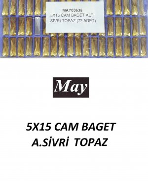 05X15 CAM BAGET ALTI SİVRİ TOPAZ