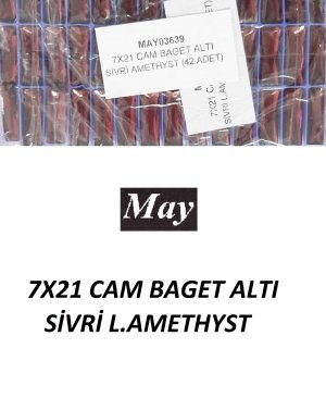 07X21 CAM BAGET ALTI SİVRİ L.AMETHYST