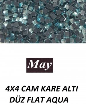 4X4 CAM KARE ALTI DÜZ FLAT AQUA