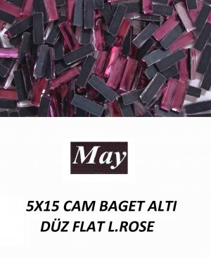 5X15 CAM BAGET ALTI DÜZ FLAT L.ROSE