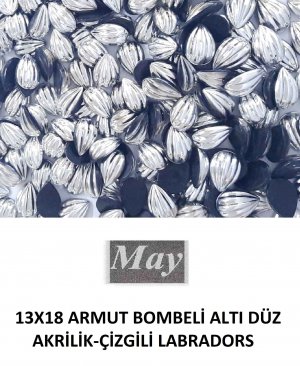 13X18 ARMUT BOMBELİ ALTI DÜZ AKRİLİK-ÇİZGİLİ LABRADORS