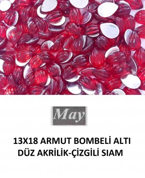13X18 ARMUT BOMBELİ ALTI DÜZ AKRİLİK-ÇİZGİLİ SIAM