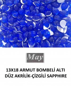 13X18 ARMUT BOMBELİ ALTI DÜZ AKRİLİK-ÇİZGİLİ SAPPHIRE