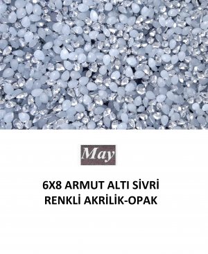 6X8 ARMUT ALTI SİVRİ RENKLİ AKRİLİK-OPAK