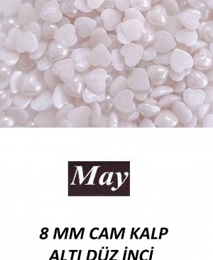 8 MM CAM KALP ALTI DÜZ İNCİ