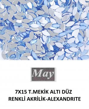 7X15 T.MEKİK ALTI DÜZ RENKLİ AKRİLİK-ALEXANDRITE