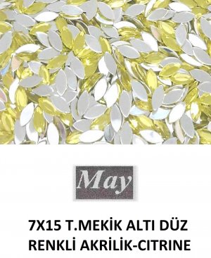 7X15 T.MEKİK ALTI DÜZ RENKLİ AKRİLİK-CITRINE