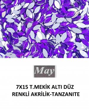 7X15 T.MEKİK ALTI DÜZ RENKLİ AKRİLİK-TANZANITE