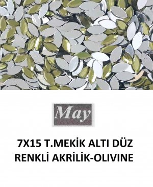 7X15 T.MEKİK ALTI DÜZ RENKLİ AKRİLİK-OLIVINE