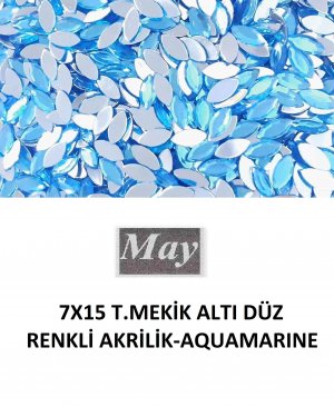 7X15 T.MEKİK ALTI DÜZ RENKLİ AKRİLİK-AQUAMARINE