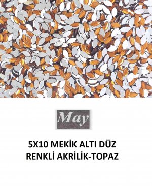 5X10 MEKİK ALTI DÜZ RENKLİ AKRİLİK-TOPAZ
