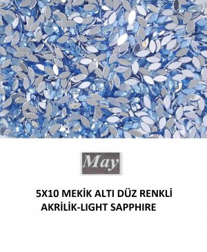 5X10 MEKİK ALTI DÜZ RENKLİ AKRİLİK-LIGHT SAPPHIRE
