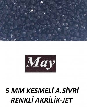 5 MM KESMELİ ALTI SİVRİ RENKLİ AKRİLİK-JET