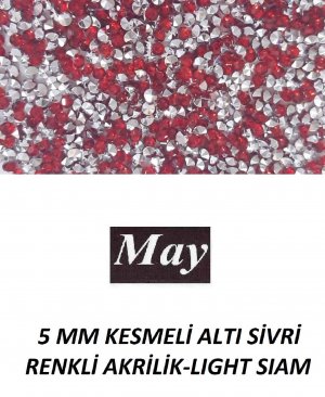 5 MM KESMELİ ALTI SİVRİ RENKLİ AKRİLİK-LIGHT SIAM