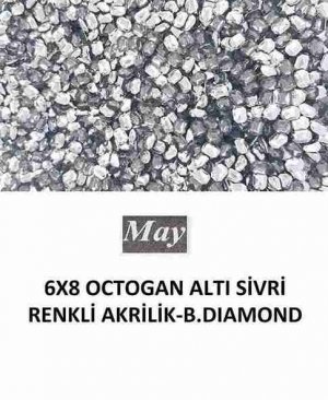 6X8 OCTOGAN ALTI SİVRİ RENKLİ AKRİLİK-B.DIAMOND