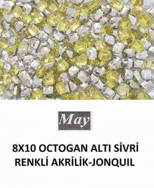 8X10 OCTOGAN ALTI SİVRİ RENKLİ AKRİLİK-JONQUIL