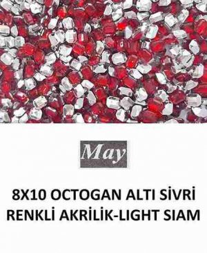 8X10 OCTOGAN ALTI SİVRİ RENKLİ AKRİLİK-LIGHT SIAM