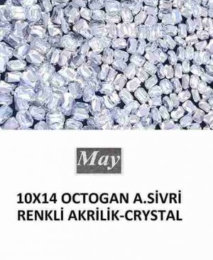 10X14 OCTOGAN ALTI SİVRİ RENKLİ AKRİLİK-CRYSTAL