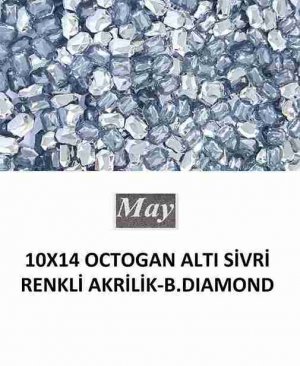 10X14 OCTOGAN ALTI SİVRİ RENKLİ AKRİLİK-B.DIAMOND