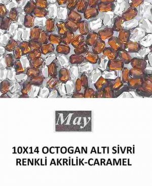 10X14 OCTOGAN ALTI SİVRİ RENKLİ AKRİLİK-CARAMEL
