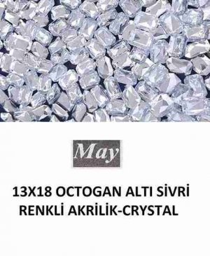 13X18 OCTOGAN ALTI SİVRİ RENKLİ AKRİLİK-CRYSTAL