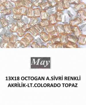 13X18 OCTOGAN ALTI SİVRİ RENKLİ AKRİLİK-LT.COLORADO TOPAZ
