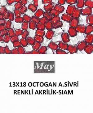 13X18 OCTOGAN ALTI SİVRİ RENKLİ AKRİLİK-SIAM