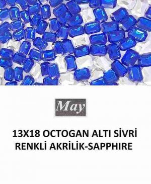 13X18 OCTOGAN ALTI SİVRİ RENKLİ AKRİLİK-SAPPHIRE